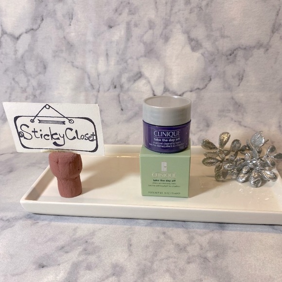 Clinique Take The Day Off Charcoal Cleansing Balm, NEW - Full Size 0.5 oz/15 ml - Picture 1 of 14